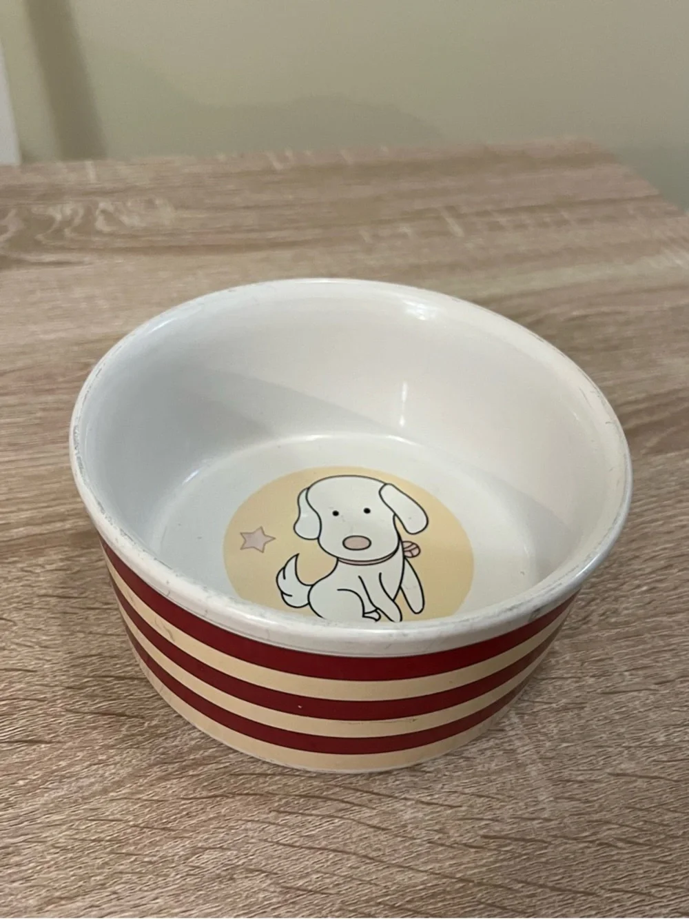 Dog Ceramic Pet Bowl Puppy Food Water Striped Stripes Dish Catch All Tray Target